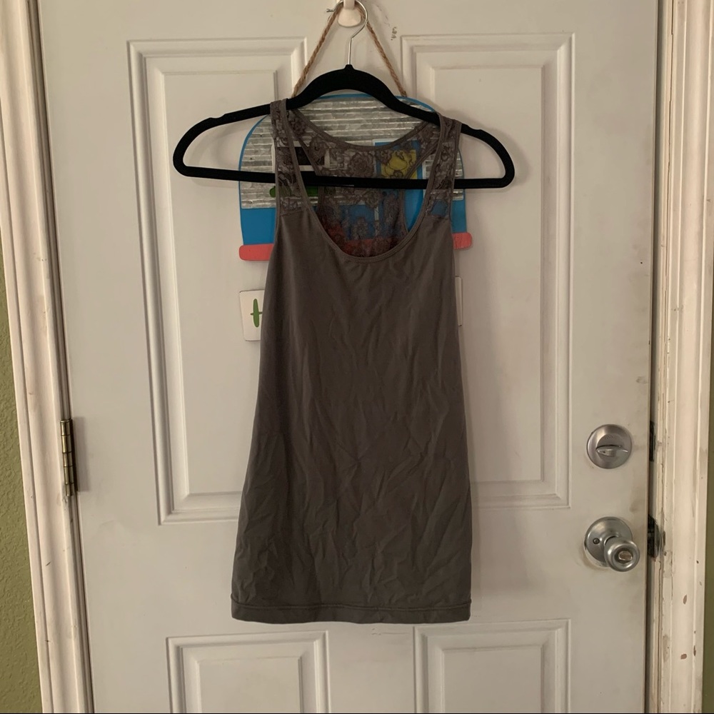 Flexees Women Gray Tank Top